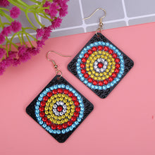 Load image into Gallery viewer, 5D DIY Diamond Painting Earrings Double-sided Square Drop Earrings (RZ012)
