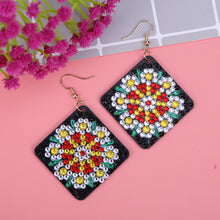 Load image into Gallery viewer, 5D DIY Diamond Painting Earrings Double-sided Square Drop Earrings (RZ012)
