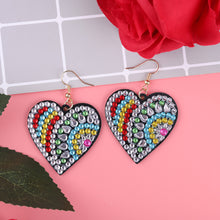 Load image into Gallery viewer, 5D DIY Diamond Painting Earrings Double-sided Heart Drop Earrings (RZ018)

