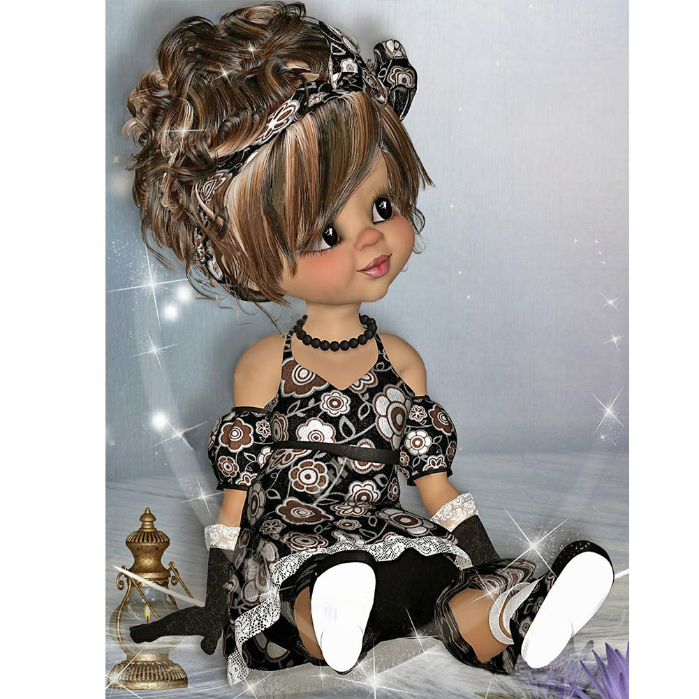 Diamond Painting - Full Round - big eyes girl (30*40CM)