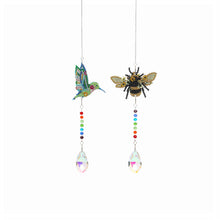 Load image into Gallery viewer, 2pcs Crystal Wind Chimes Diamond Hanging Light Catcher Home Decor (ZH011)
