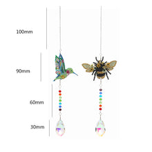 Load image into Gallery viewer, 2pcs Crystal Wind Chimes Diamond Hanging Light Catcher Home Decor (ZH011)
