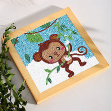 Load image into Gallery viewer, Diamond Painting - Full Crystal - little monkey (18*18CM)

