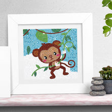 Load image into Gallery viewer, Diamond Painting - Full Crystal - little monkey (18*18CM)
