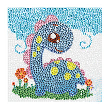 Load image into Gallery viewer, Diamond Painting - Full Crystal - little dinosaur (18*18CM)
