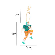 Load image into Gallery viewer, 5pcs DIY Diamond Painting Keychain Rugby Special-shaped Drill (AA989)
