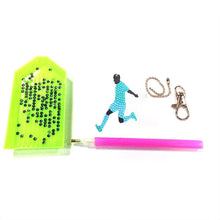 Load image into Gallery viewer, 5pcs DIY Diamond Painting Keychain Football Special-shaped Drill (AA990)
