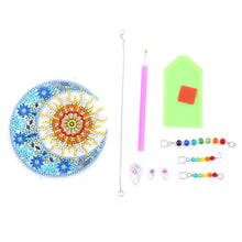 Load image into Gallery viewer, DIY Diamond Painting Light Catcher Hanging Crystal Wind Chime (Sun Moon)
