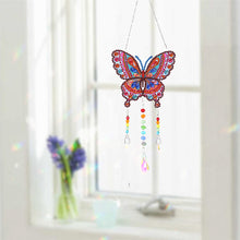 Load image into Gallery viewer, DIY Diamond Painting Light Catcher Hanging Crystal Wind Chime (Butterfly)
