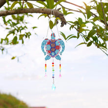 Load image into Gallery viewer, DIY Diamond Painting Light Catcher Hanging Crystal Wind Chime (Sea Turtle)
