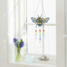 Load image into Gallery viewer, DIY Diamond Painting Light Catcher Hanging Crystal Wind Chime (Bee)
