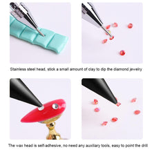 Load image into Gallery viewer, Dual Heads Dotting Wax Pen Point Drill Picker Nail Art Studs Dotter (Black)
