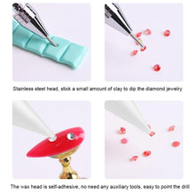 Load image into Gallery viewer, Dual Heads Dotting Wax Pen Point Drill Picker Nail Art Studs Dotter (White)
