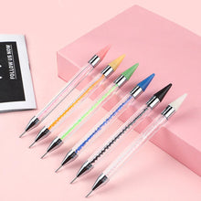 Load image into Gallery viewer, Dual Heads Dotting Wax Pen Point Drill Picker Nail Art Stud Dotter (Yellow)
