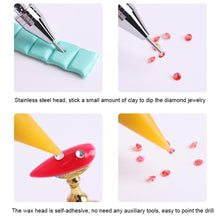 Load image into Gallery viewer, Dual Heads Dotting Wax Pen Point Drill Picker Nail Art Stud Dotter (Yellow)
