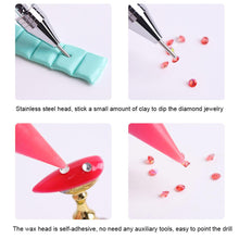 Load image into Gallery viewer, Dual Heads Dotting Wax Pen Point Drill Picker Nail Art Studs Dotter (Pink)
