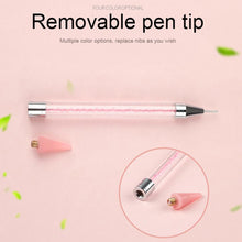 Load image into Gallery viewer, Dual Heads Dotting Wax Pen Point Drill Picker Nail Art Studs Dotter (Pink)
