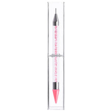 Load image into Gallery viewer, Dual Heads Dotting Wax Pen Point Drill Picker Nail Art Studs Dotter (Pink)
