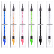 Load image into Gallery viewer, Dual Heads Dotting Wax Pen Point Drill Picker Nail Art Studs Dotter (Pink)
