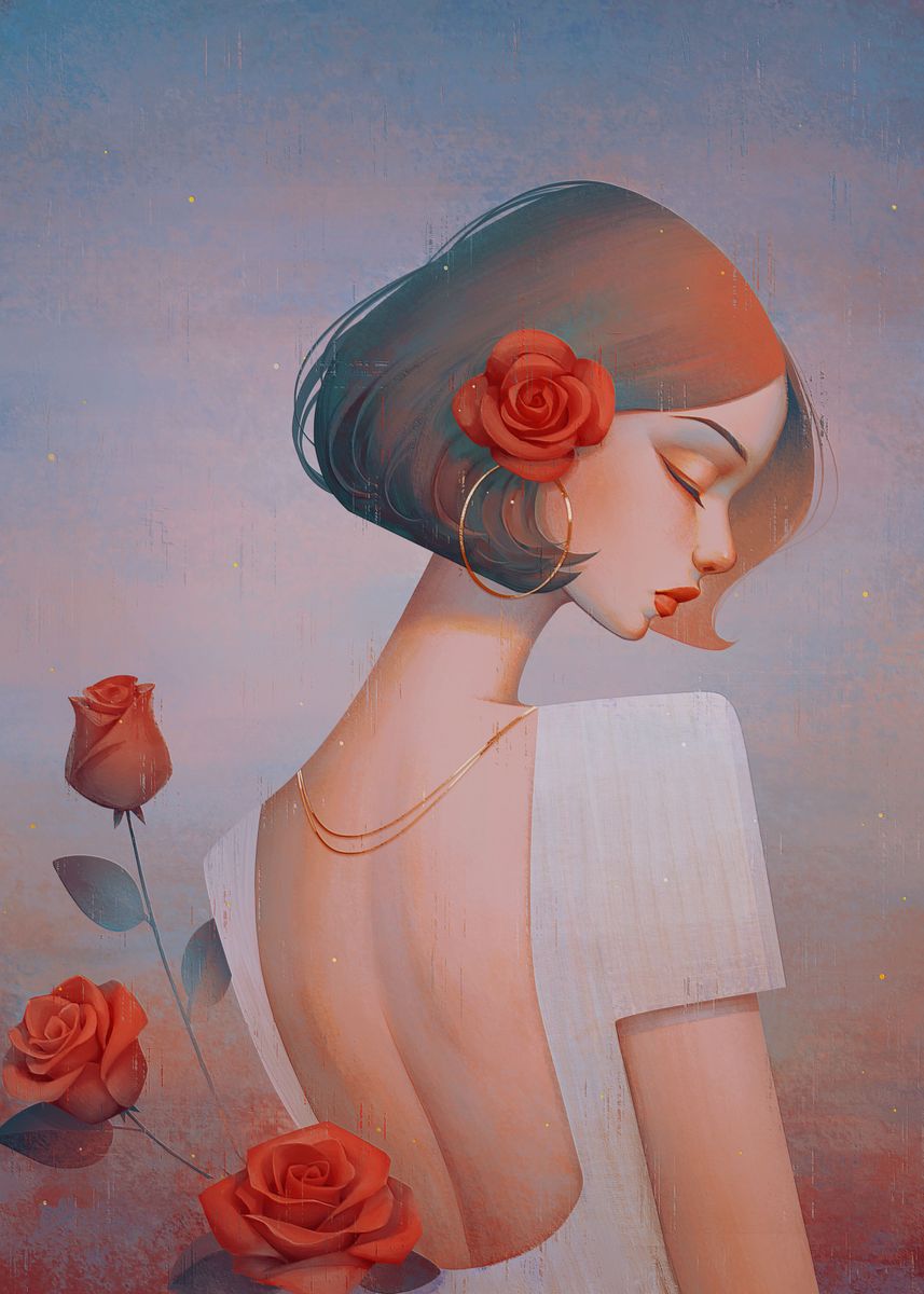 Diamond Painting - Full Round - Girl (40*60CM)