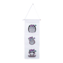Load image into Gallery viewer, Wall Hanging Storage Bag DIY Owl Diamond Painting Home Organizer (AA1024)
