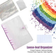 Load image into Gallery viewer, Diamond Painting Storage Book Beads Container Loose Leaf A5 Binder (Purple)
