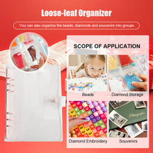 Load image into Gallery viewer, Diamond Painting Storage Book Beads Container Loose Leaf A5 Binder (Pink)
