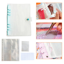 Load image into Gallery viewer, Diamond Painting Storage Book Beads Container Loose Leaf A5 Binder (Blue)
