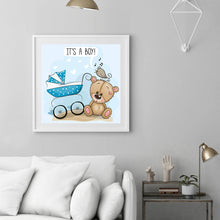 Load image into Gallery viewer, Diamond Painting - Full Round - baby car cartoon animal (30*30CM)
