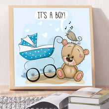 Load image into Gallery viewer, Diamond Painting - Full Round - baby car cartoon animal (30*30CM)

