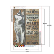 Load image into Gallery viewer, Diamond Painting - Full Round - Husky English (30*40CM)
