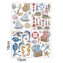 Load image into Gallery viewer, 4pcs 5D DIY Diamond Painting Stickers Handmade Art Craft Kits Gift (BT008)
