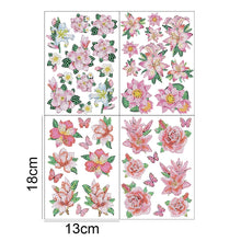 Load image into Gallery viewer, 4pcs 5D DIY Diamond Painting Stickers Flowers Art Craft Kits Gift (BT009)
