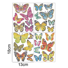 Load image into Gallery viewer, 4pcs 5D DIY Diamond Painting Stickers Butterfly Art Craft Kits Gift (BT010)

