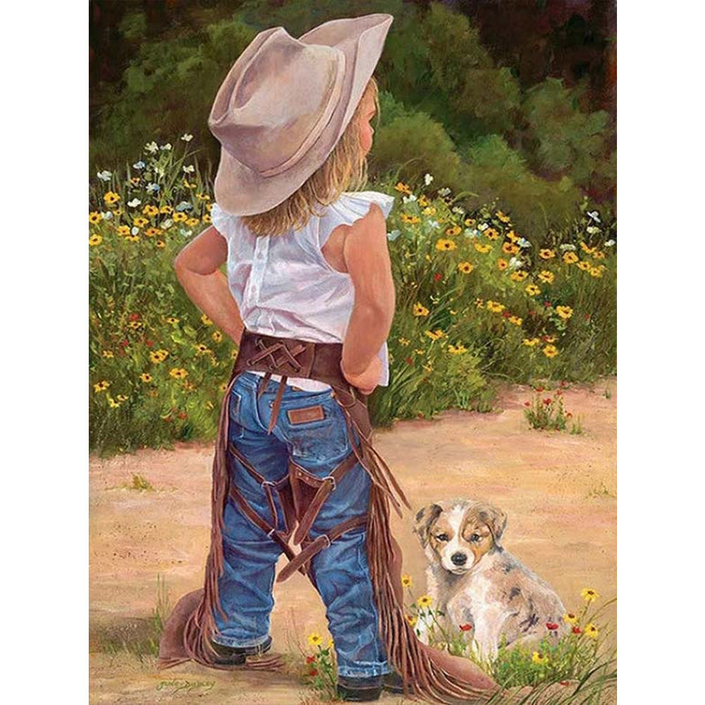 Diamond Painting - Full Round - play child (30*40CM)