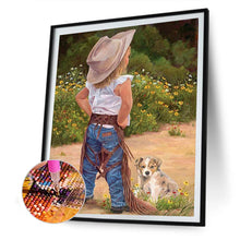 Load image into Gallery viewer, Diamond Painting - Full Round - play child (30*40CM)
