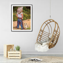 Load image into Gallery viewer, Diamond Painting - Full Round - play child (30*40CM)
