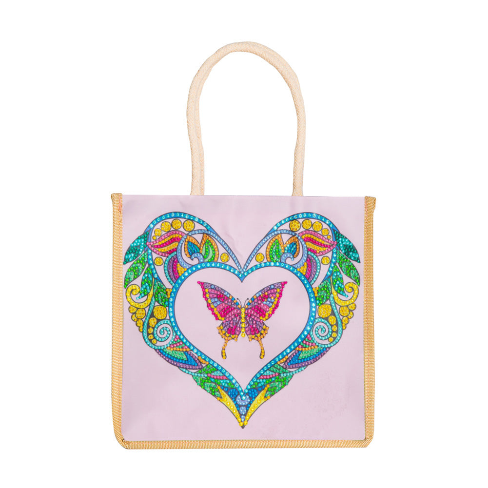5D Diamond Painting Handbag DIY Butterfly Shopping Storage Bags (GT5012)