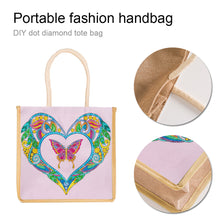 Load image into Gallery viewer, 5D Diamond Painting Handbag DIY Butterfly Shopping Storage Bags (GT5012)
