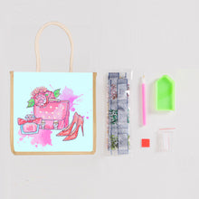 Load image into Gallery viewer, 5D Diamond Painting Handbag DIY Shoes Linen Shopping Storage Bags (GT5014)
