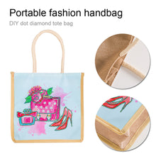 Load image into Gallery viewer, 5D Diamond Painting Handbag DIY Shoes Linen Shopping Storage Bags (GT5014)
