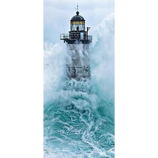 Diamond Painting - Full Round - seaside lighthouse (40*80CM)