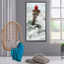Load image into Gallery viewer, Diamond Painting - Full Round - seaside lighthouse (40*80CM)
