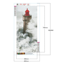Load image into Gallery viewer, Diamond Painting - Full Round - seaside lighthouse (40*80CM)
