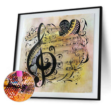 Load image into Gallery viewer, Diamond Painting - Full Round - musical note (30*30CM)
