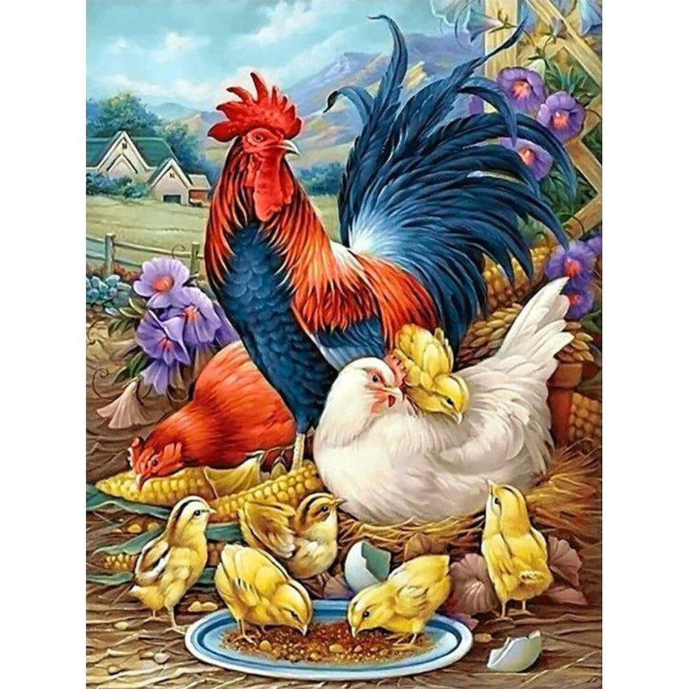Diamond Painting - Full Round - chicken (30*40CM)
