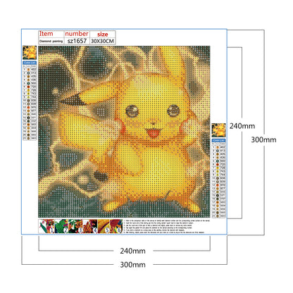 Diamond Painting - Full Round - Pikachu (30*30CM)