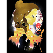 Load image into Gallery viewer, Diamond Painting - Full Round - disney princess silhouette (30*40CM)
