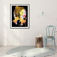 Load image into Gallery viewer, Diamond Painting - Full Round - disney princess silhouette (30*40CM)
