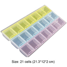 Load image into Gallery viewer, Nail Art Storage Box Diamond Painting Crystal Beads Holder Case (21 Grids)
